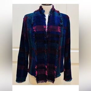 Barbara Holloway handweaved jacket & scarf size small NWOT price is firm